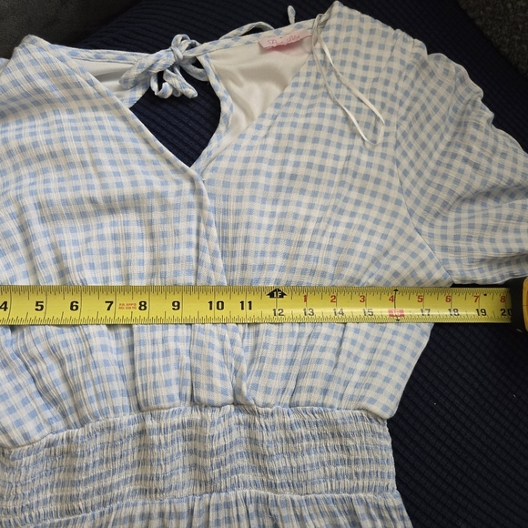 Pink Lily Sky Blue Jumpsuits -Size M - Picture 4 of 8